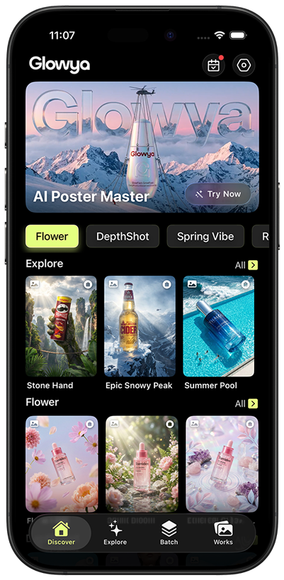 Glowya App Screenshot